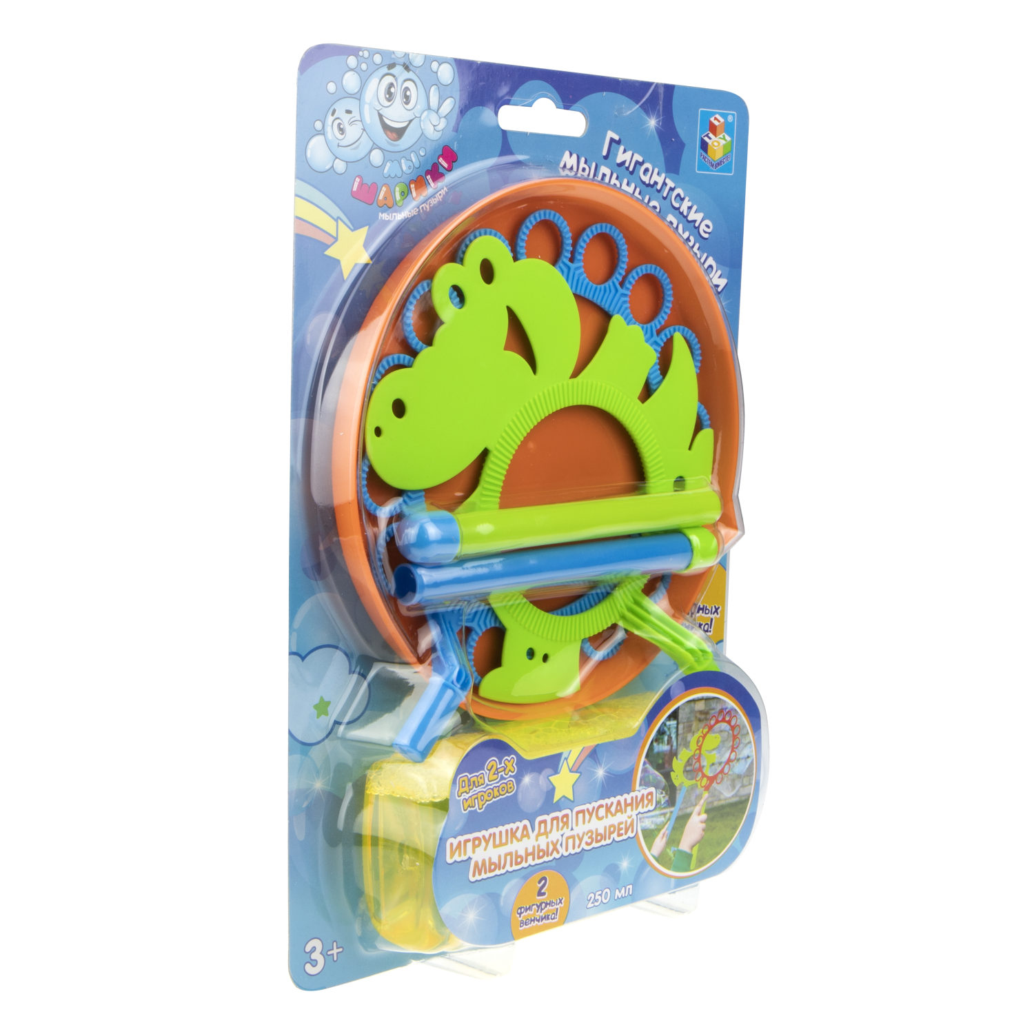 Мыльные пузыри 1TOY "Мы-Шарики!" Гигантские мыльные пузыри набор "Крокодил". (250мл.)