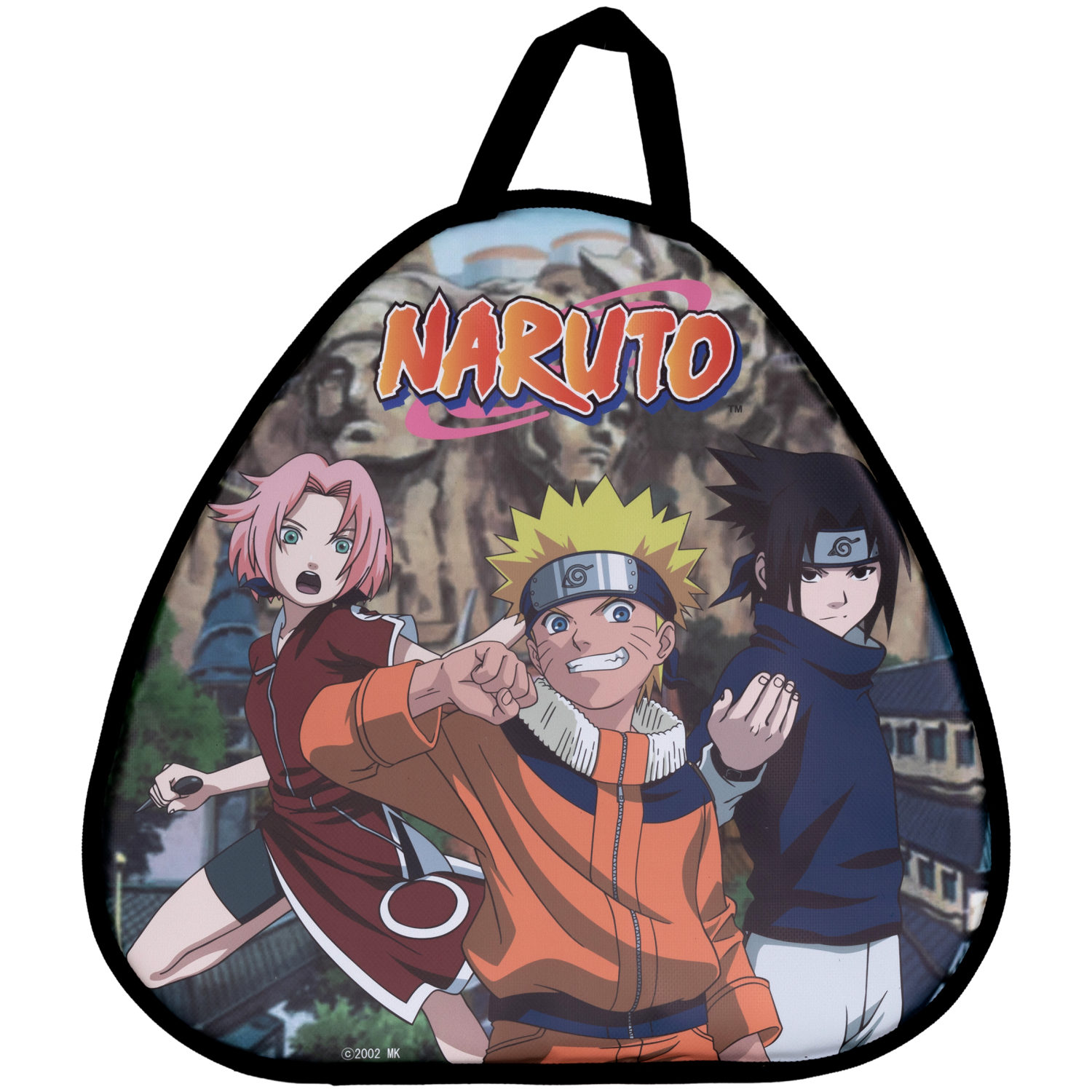 Ледянка мягкая, большая, треугольная, с крепкими ручками, для катания с горки, для мальчика, девочки 1toy NARUTO Наруто, 52х50 см