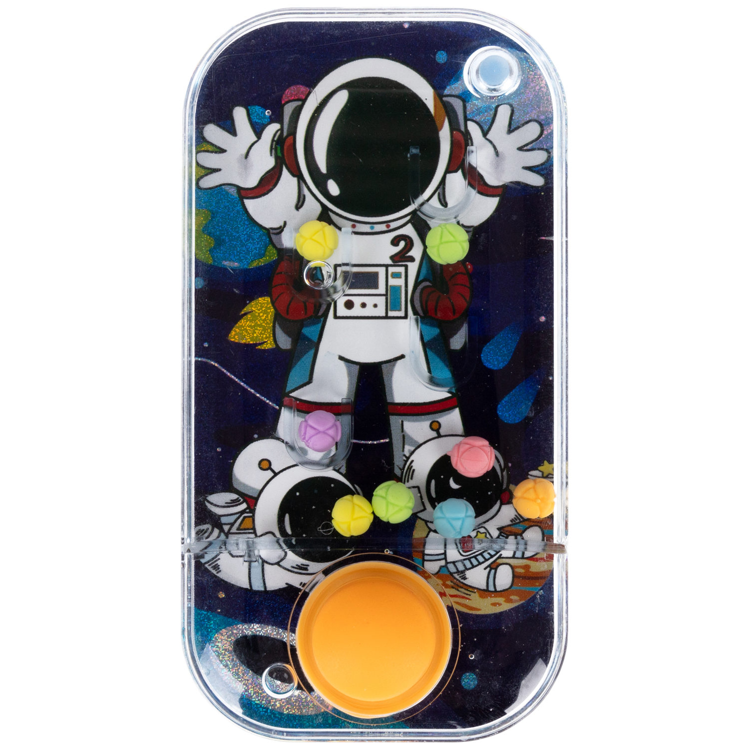 1TOY Игра с водой забрось мячики космос, 3 вида в ассортименте