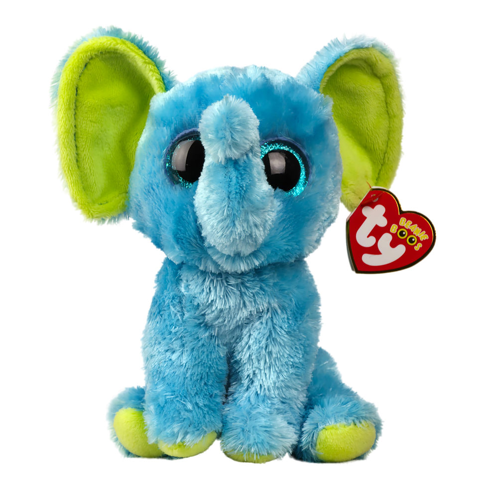 Мягкая игрушка TY Beanie Boo's синий слон Trunkles, 15 см