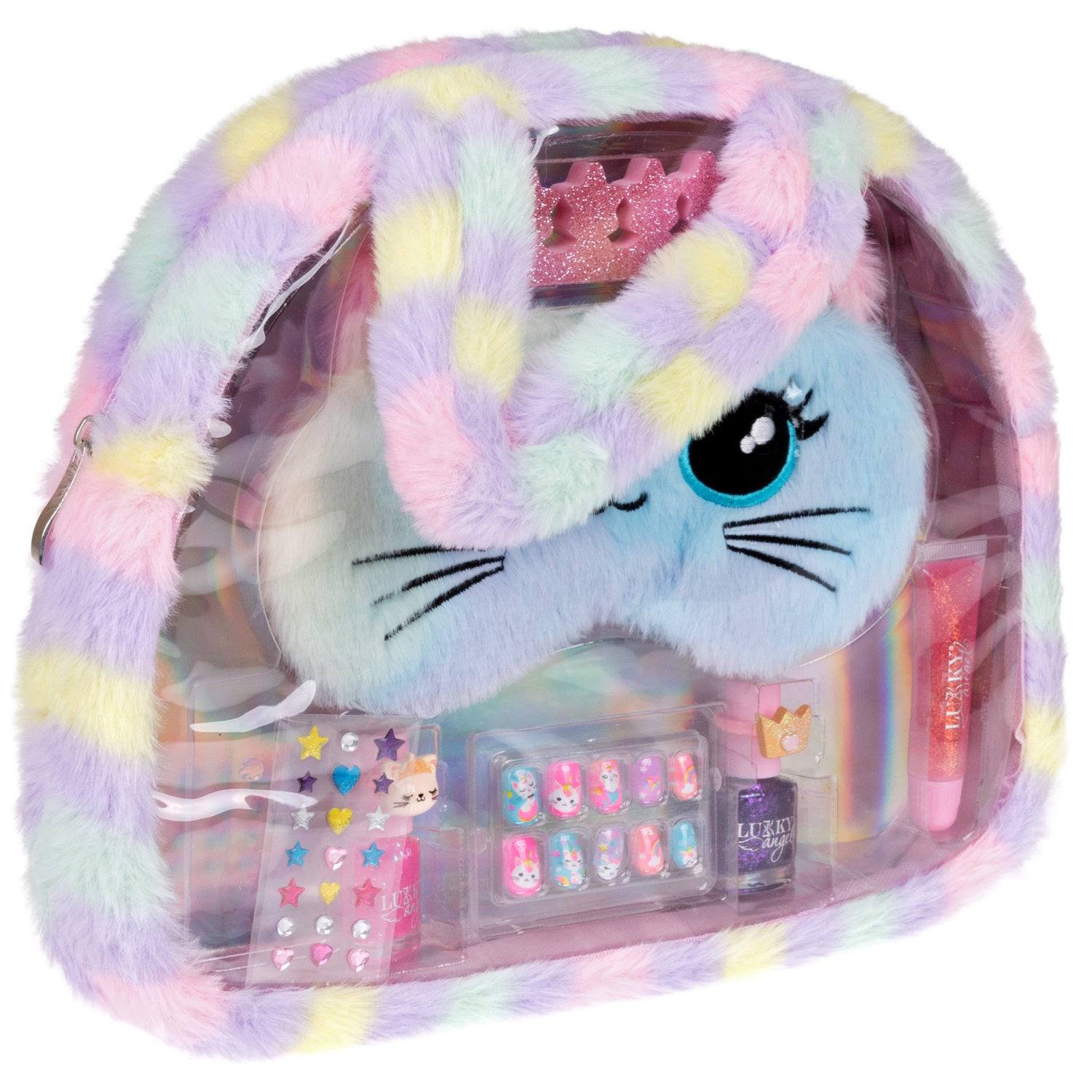 Набор детской декоративной косметики Lukky Angel Sweety Kitty для макияжа век, губ, лица, маникюра и педикюра