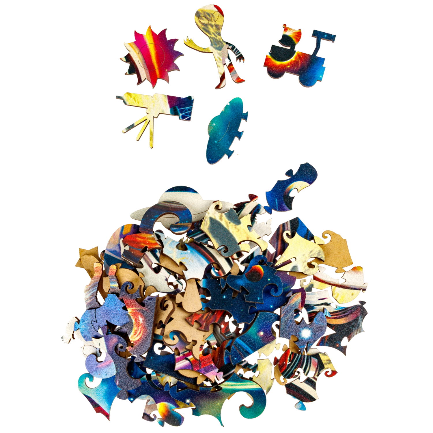 Пазлы Collection Space Космонавт на луне, 130 деталей