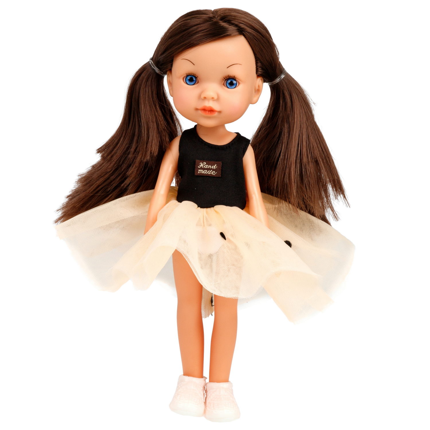 Кукла для девочки 1TOY Alisa испанский стиль, брюнетка с длинными волосами, маленькая, 23 см