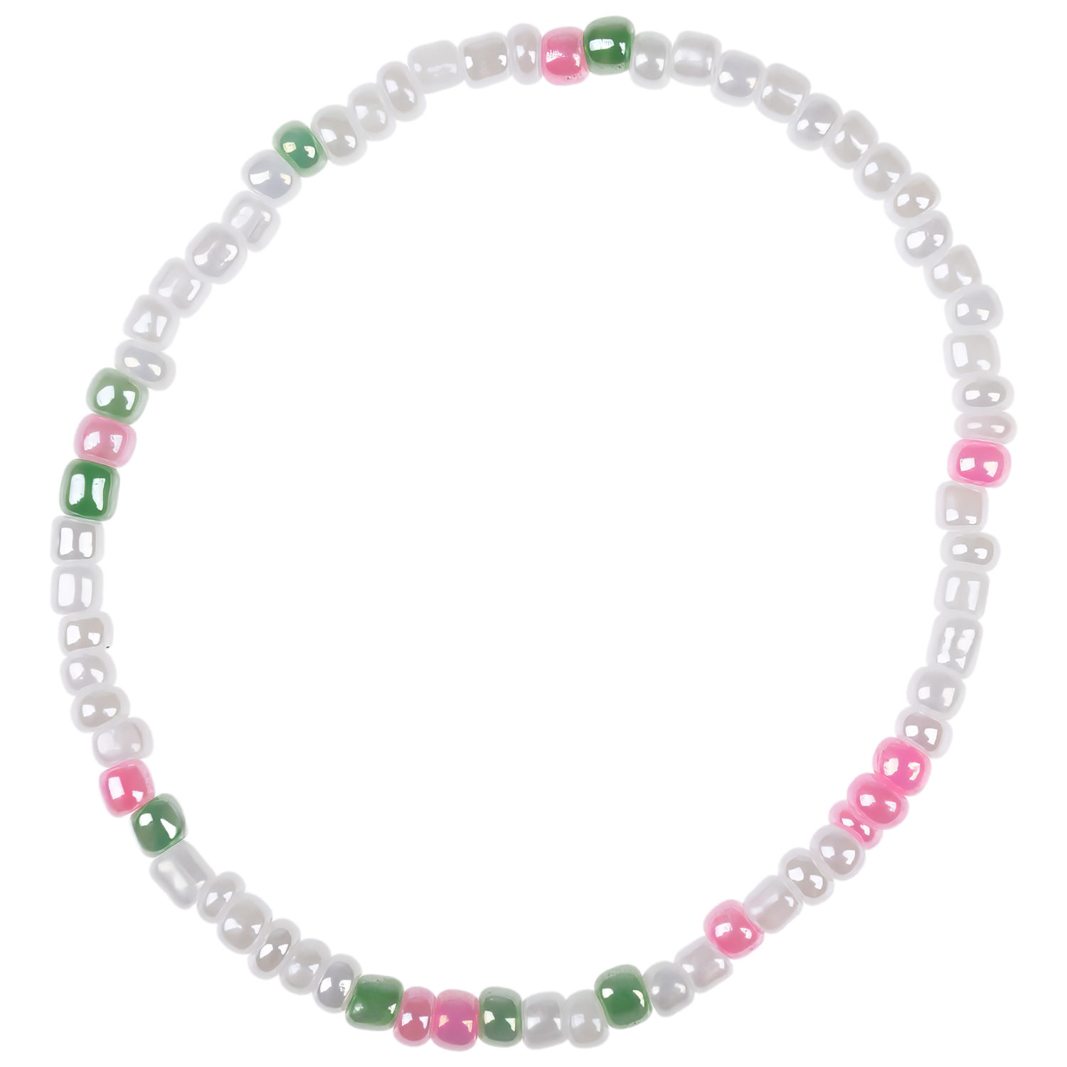 Набор украшений Lukky Fashion "Хрустальное сердце" из бусин: 3 браслета, колечко,бусы с подвеской