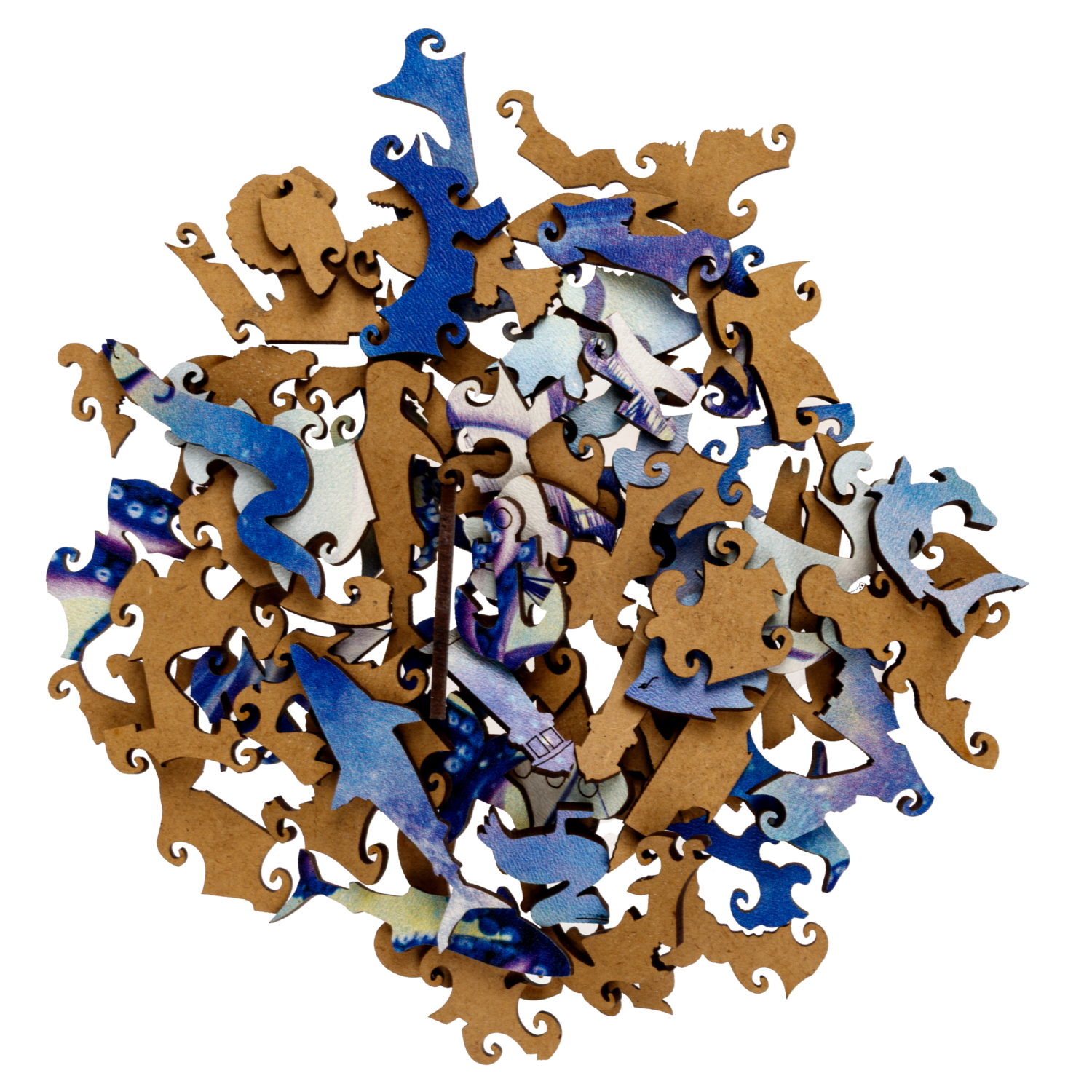 Деревянные пазлы Collection Animation Кракен, 150 деталей