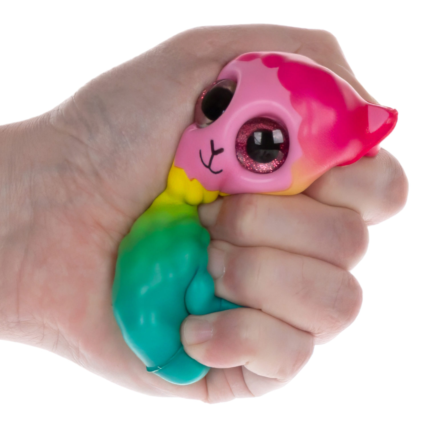 Глазастый сквиш 1TOY Животные, игрушка-антистресс для рук, жмякалка, 8-9 см, 6 видов в ассортименте