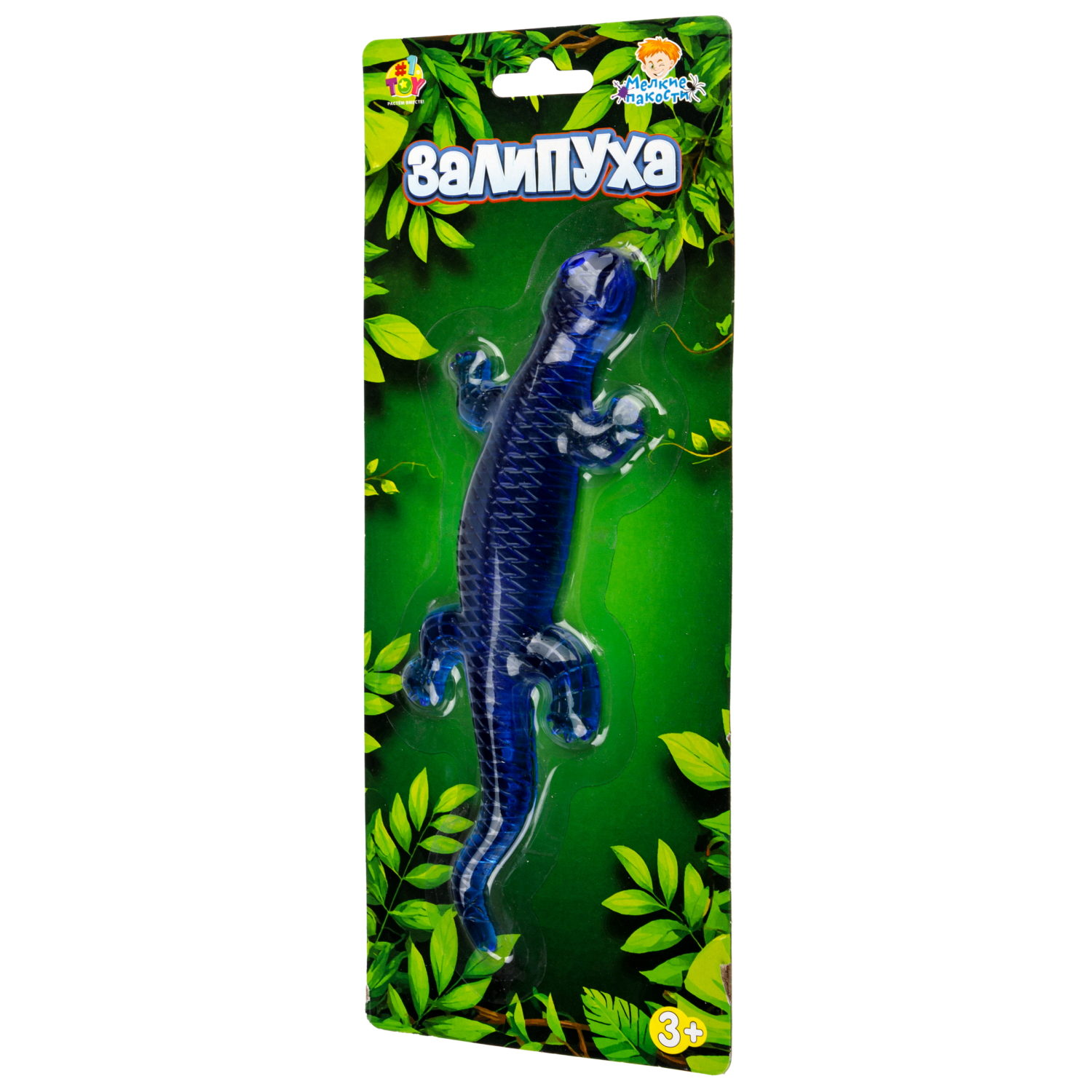 Жмяка липучая 1TOY Залипуха Ящерица, лизун