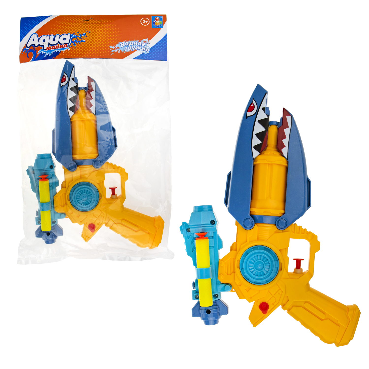 Водяной пистолет 1TOY Аквамания Акула