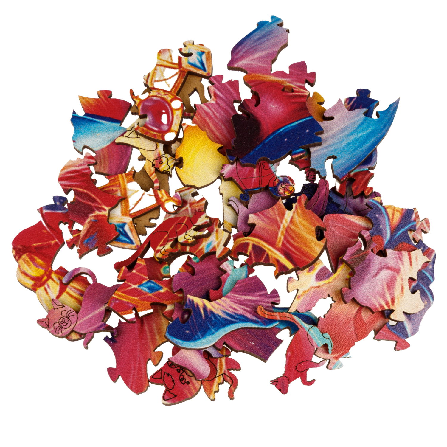 Деревянные пазлы Collection Animals Кошечка принцесса, 40 деталей