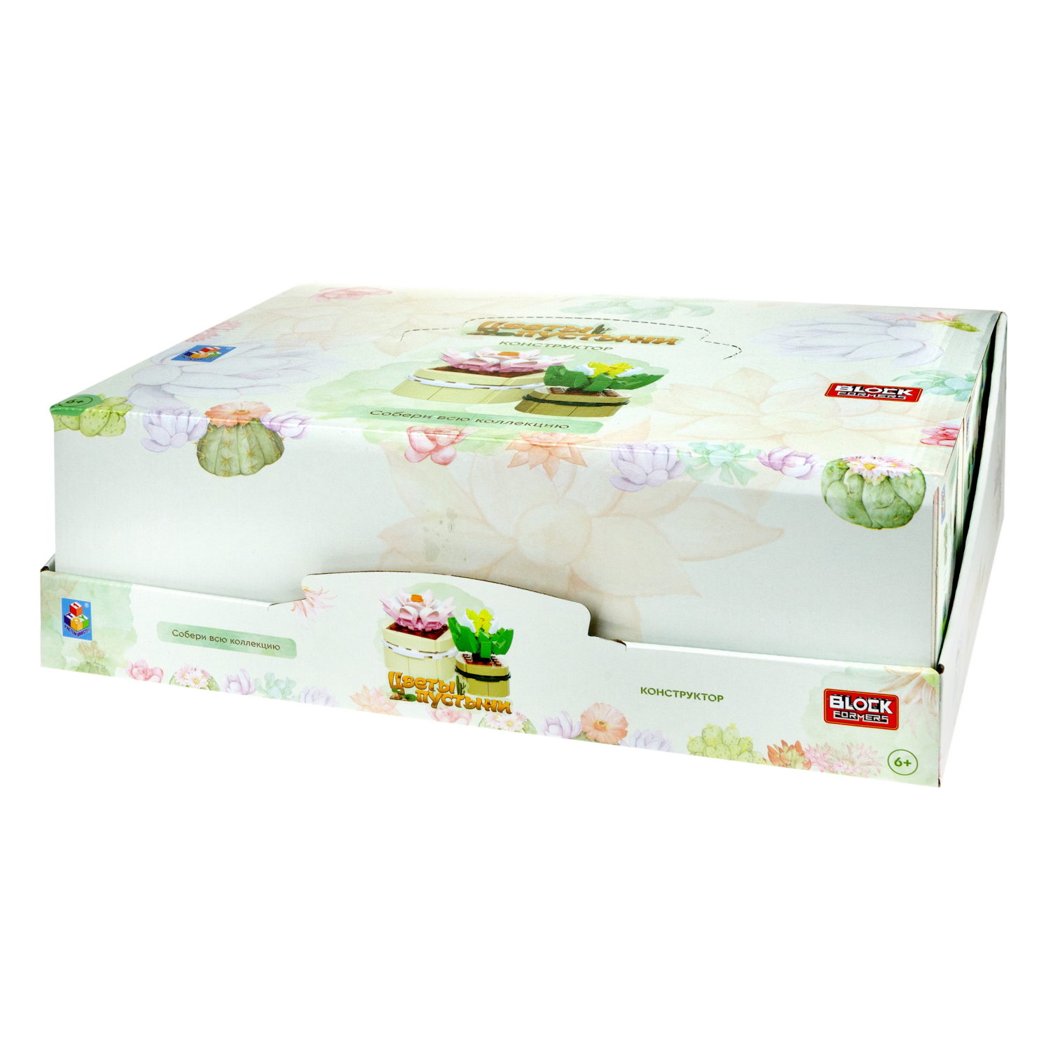 1TOY конструктор Blockformers "Цветы пустыни", 12 видов в ассортименте