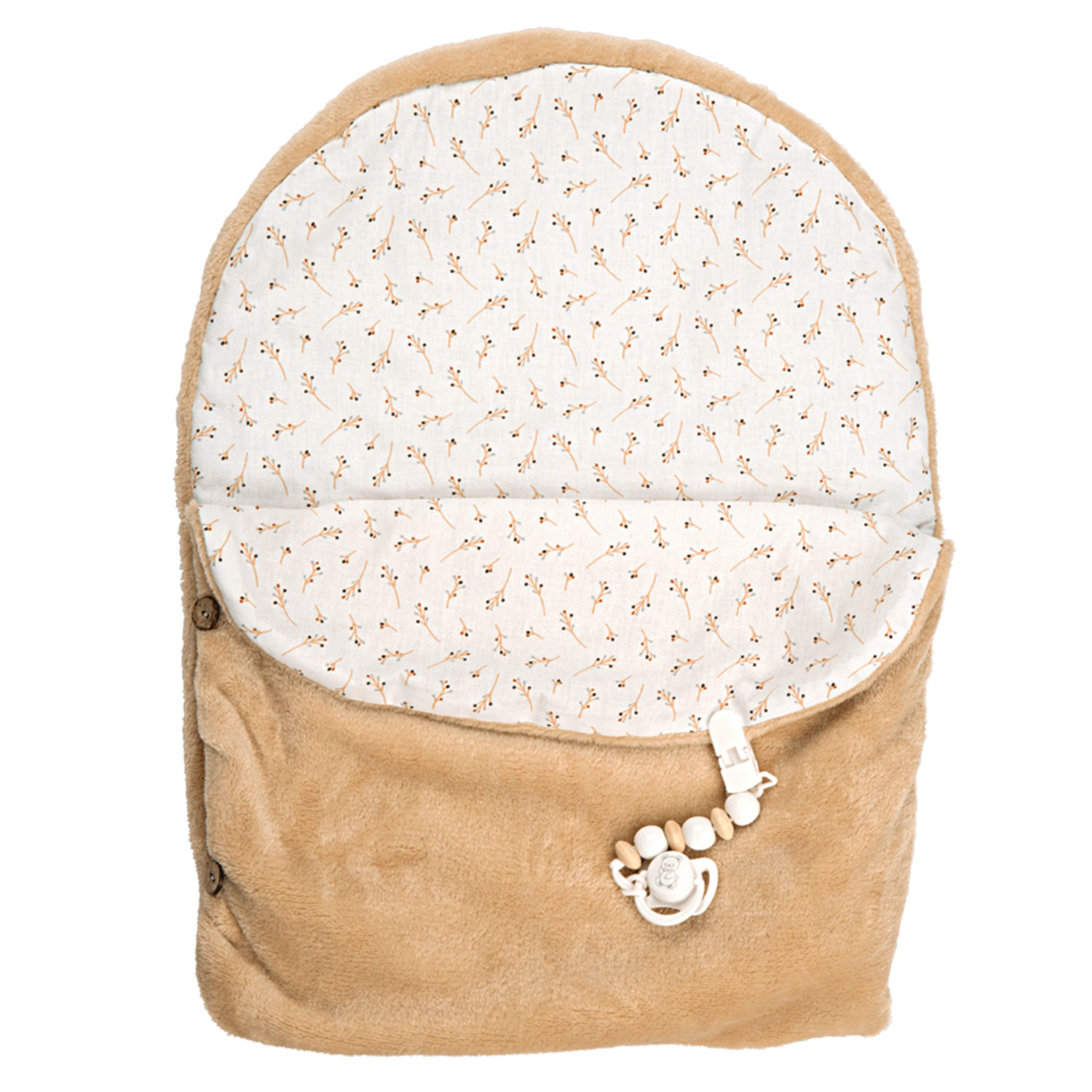 Arias Reborn Alejandra новорожденный пупс мягкий 40 см., с соской, с беж. одеялом, в коробке