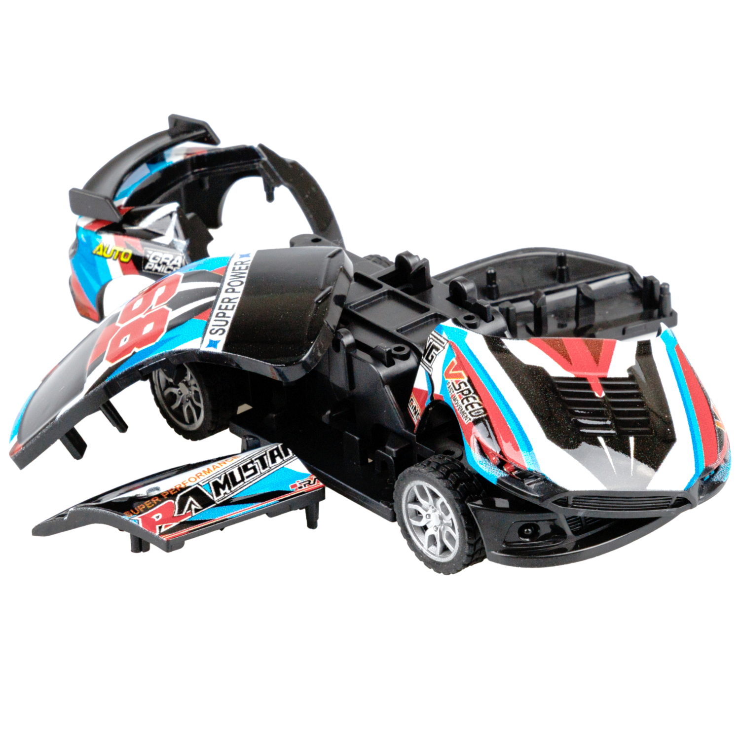 Машинка инерционная 2в1 1TOY CrashFest II , разборная, 13 см, 4 вида