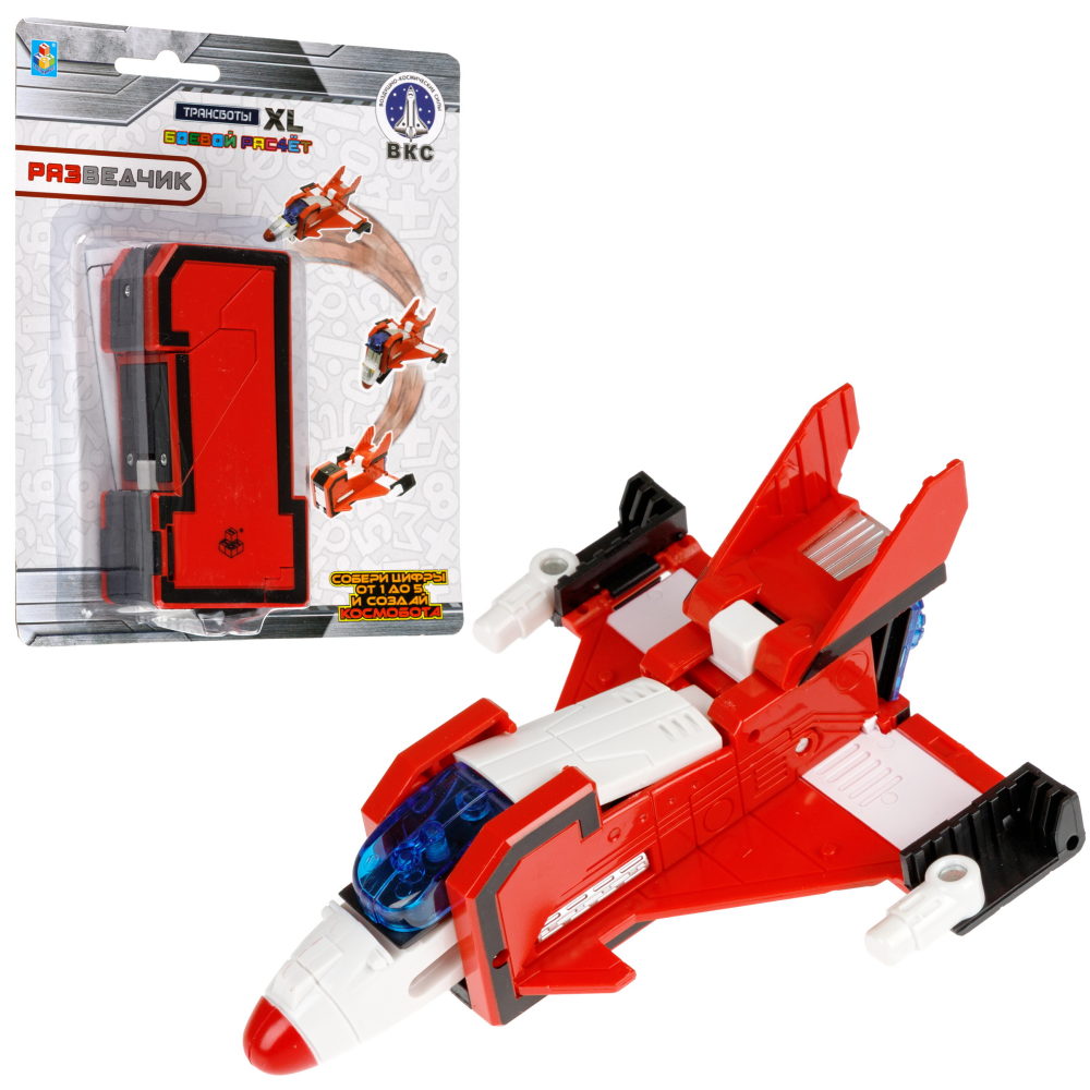 Цифры трансформеры 1TOY Трансботы XL "Боевой расчет ВКС: Разведчик"