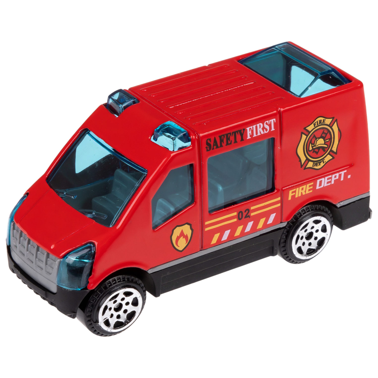 1toy Экстренные службы металлическая машинка 1:64 блистер, в асс. 12 шт.