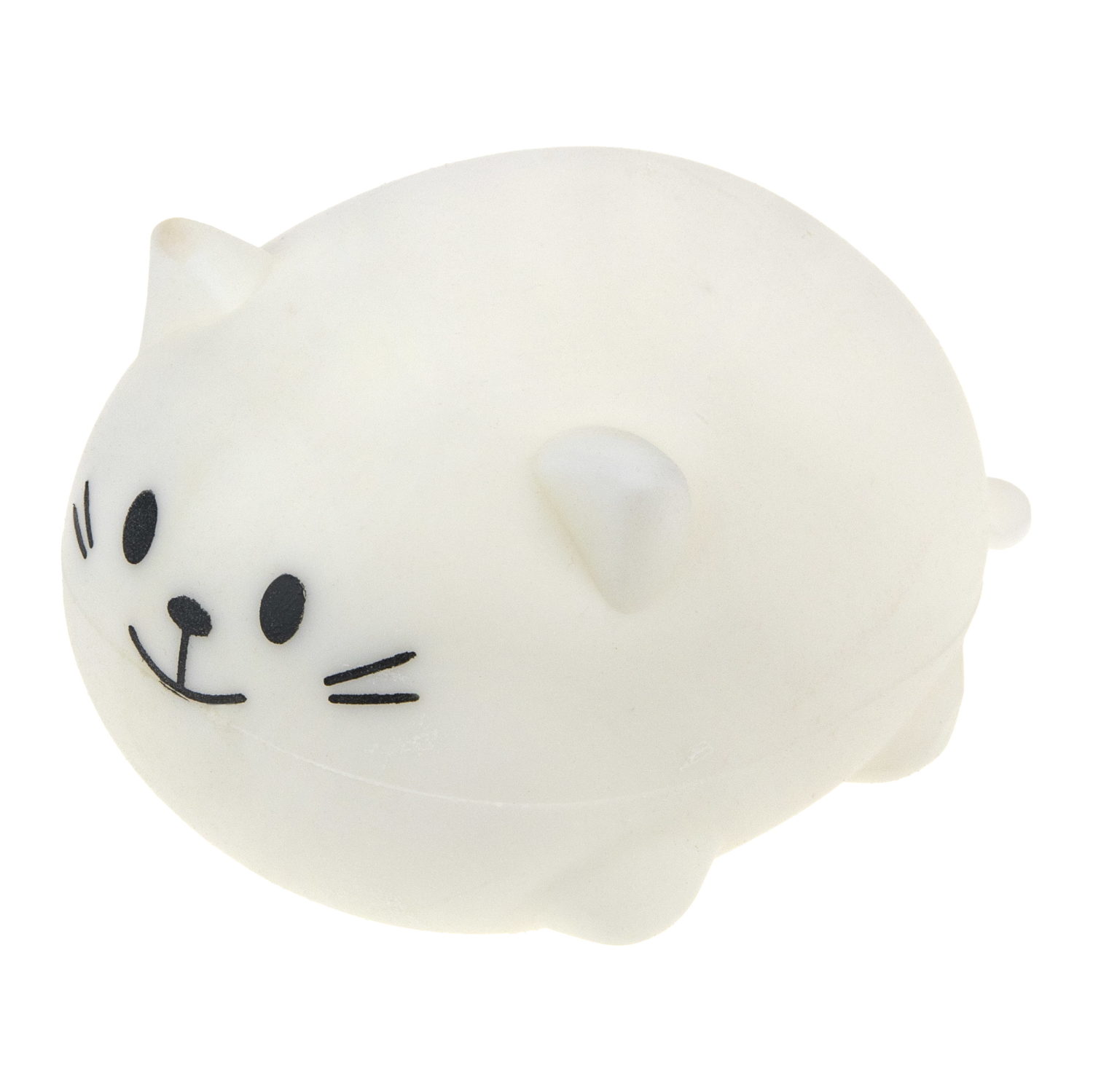 Антистресс-игрушка для рук 1TOY Крутой замес Котик, жмякалка, мялка, тянучка, 6 цветов в ассортименте, 7 см
