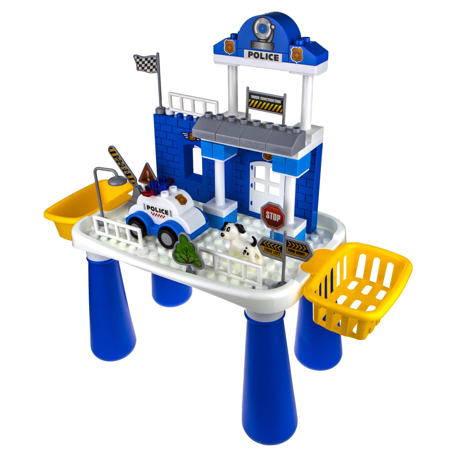 Наб.столик конструктор Полицейская станция 55 дет., в кор.43*9,5*32см