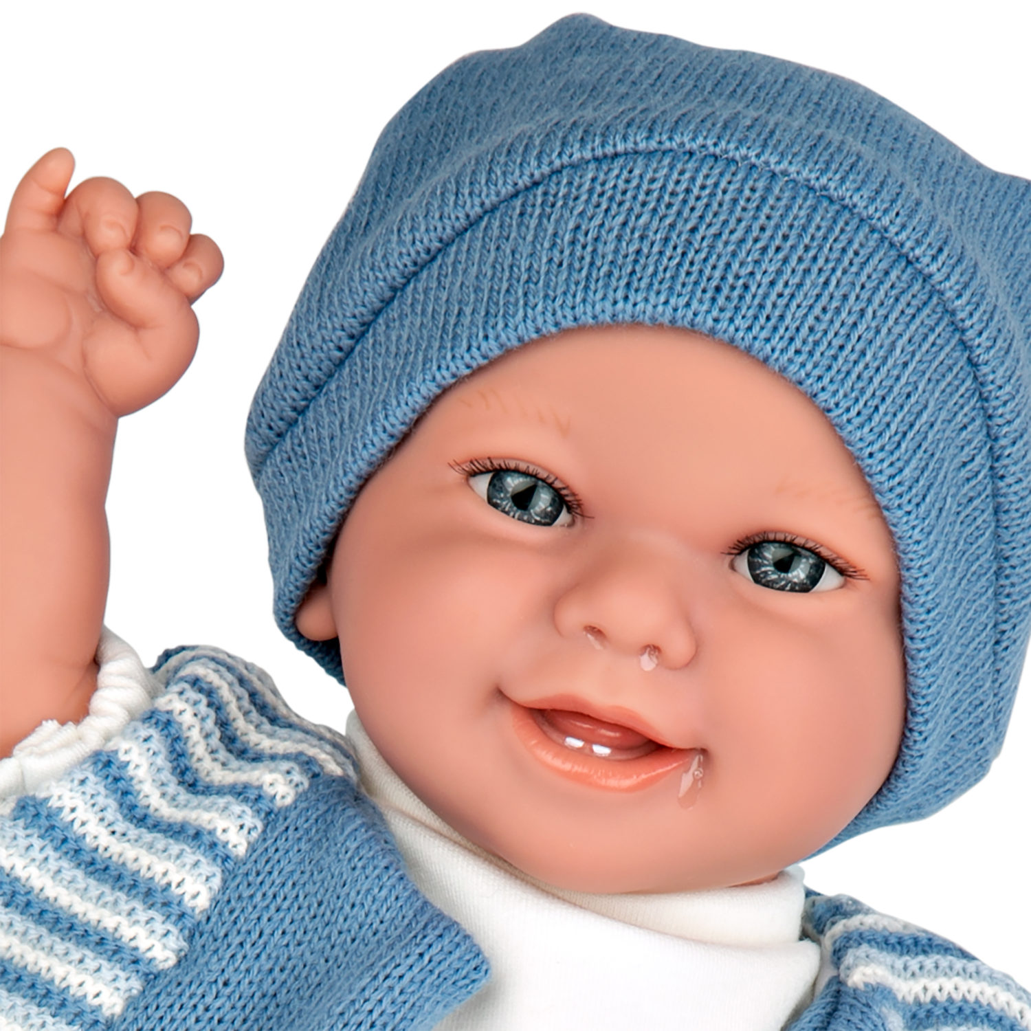 Кукла реборн 35 см ARIAS ELEGANCE BABYTO испанская, мягкая с виниловыми конечностями, реалистичная, младенец, со звуком, смеется