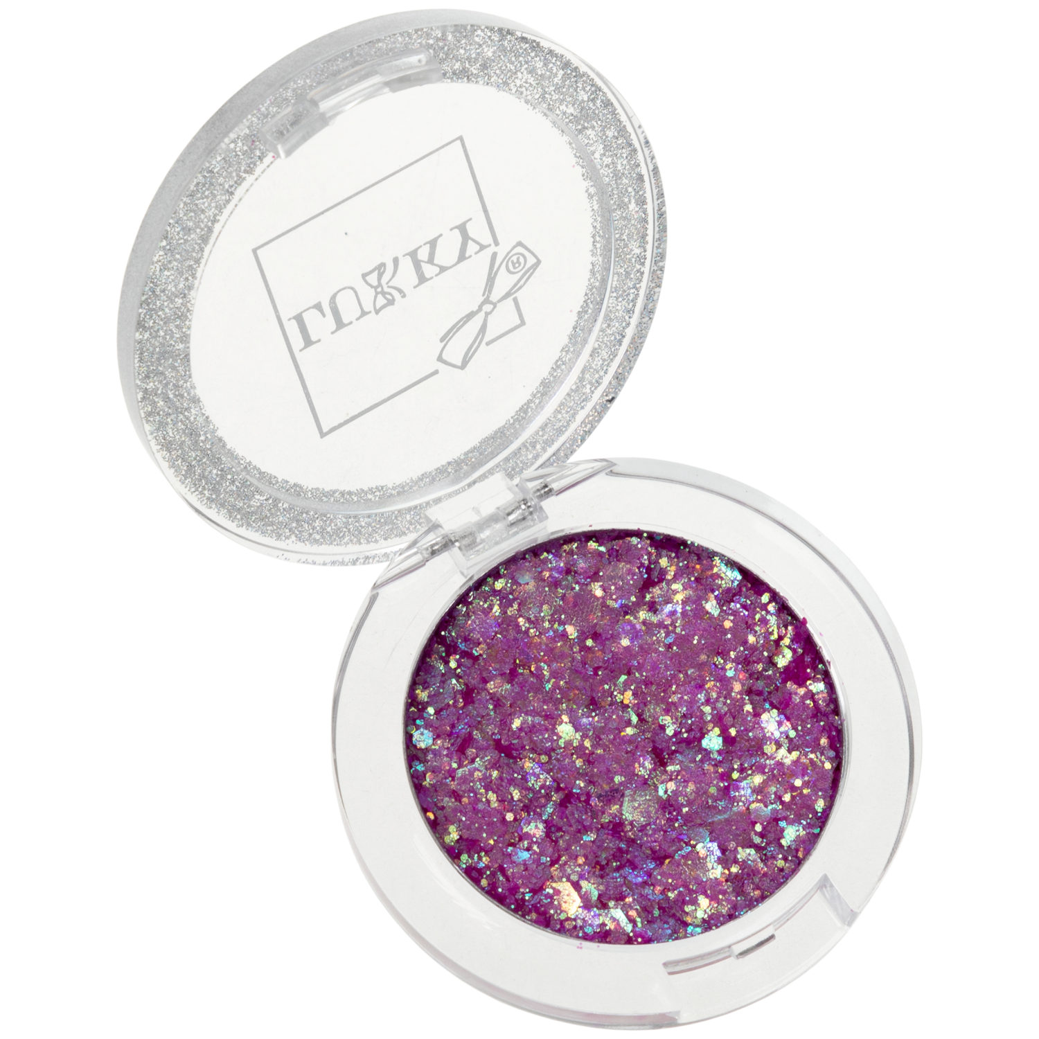 Lukky гель-тени д.век с блёстками и голограф.звёздочками,цвет розовый, с аппликатором,1,7 г,блистер