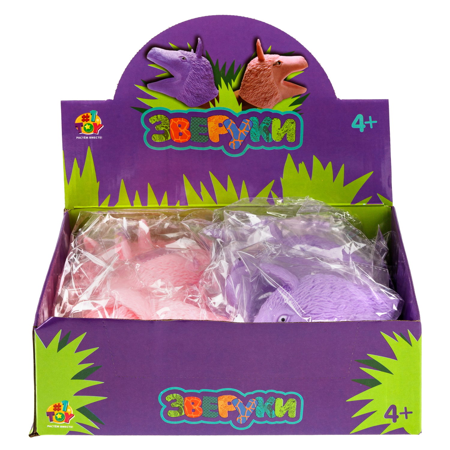 1toy Зверуки большие на руку "Лама", 2 вида в ассортименте