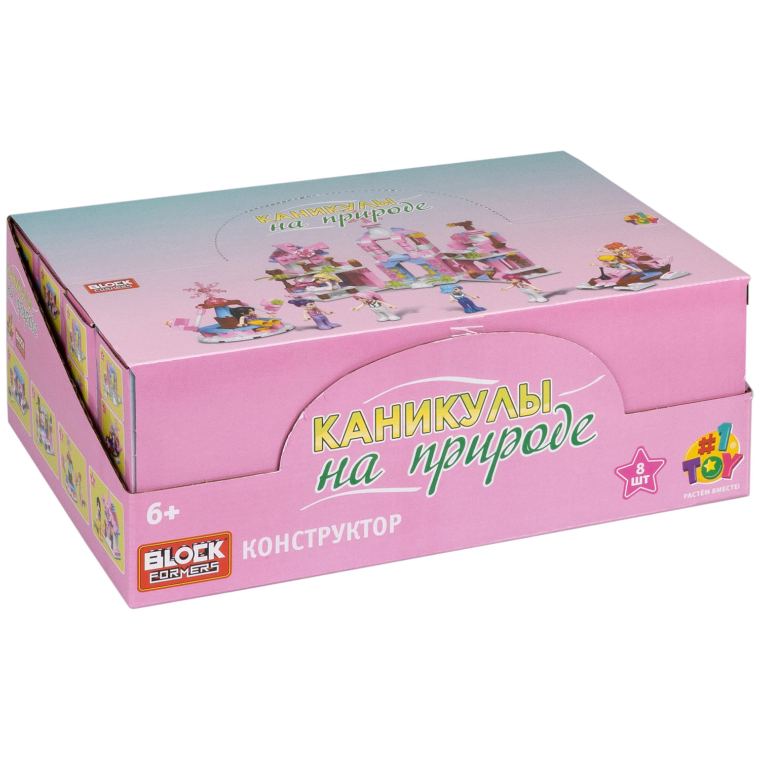 1TOY конструктор Blockformers "Каникулы на природе", в ассортименте 8 видов