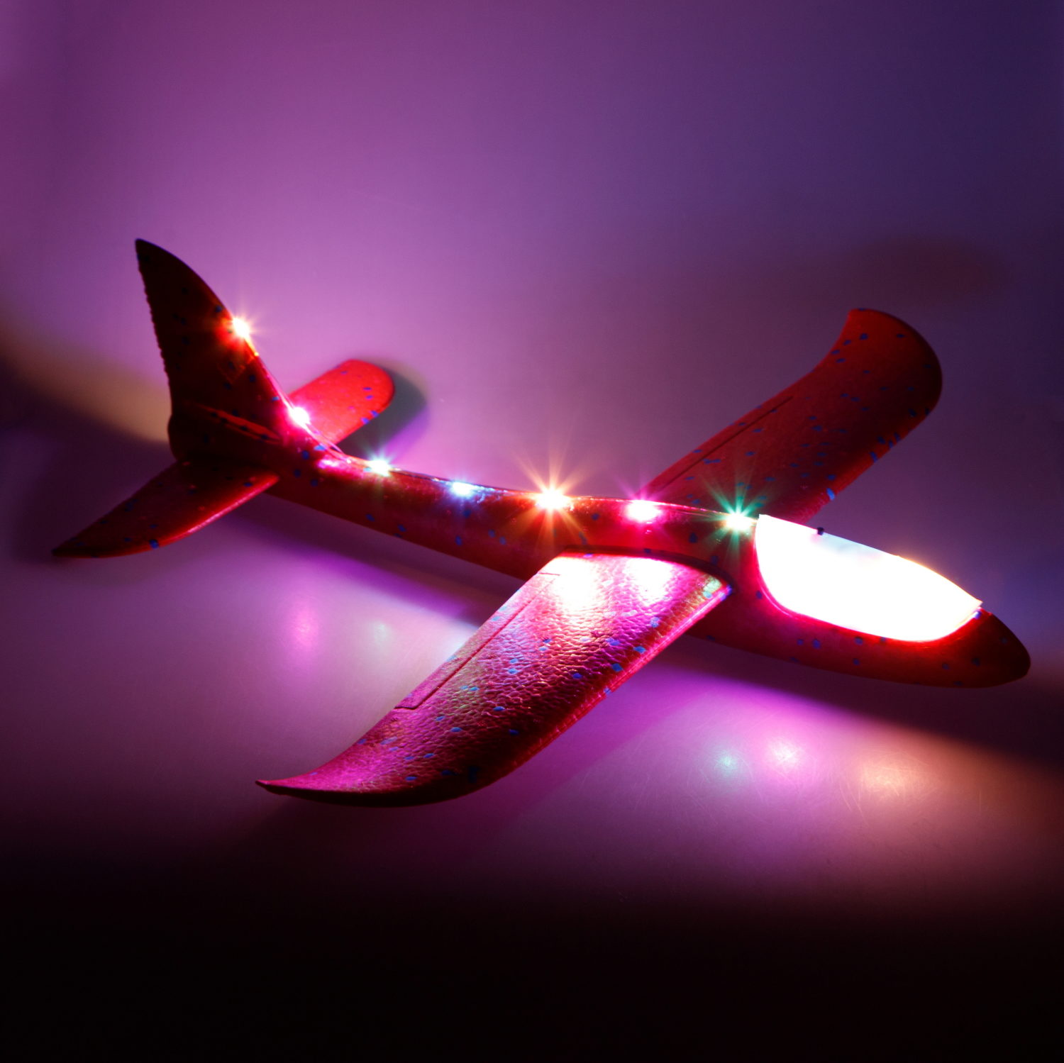 Игрушка глайдер 1TOY Т15218 из пенопласта, свет кабины, 46х47,5см