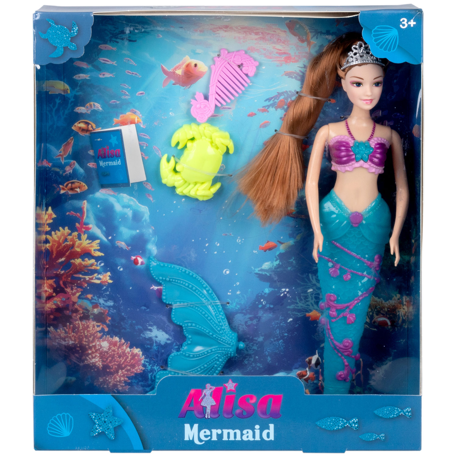 Кукла русалочка Mermaid, с аксессурами, 29 см