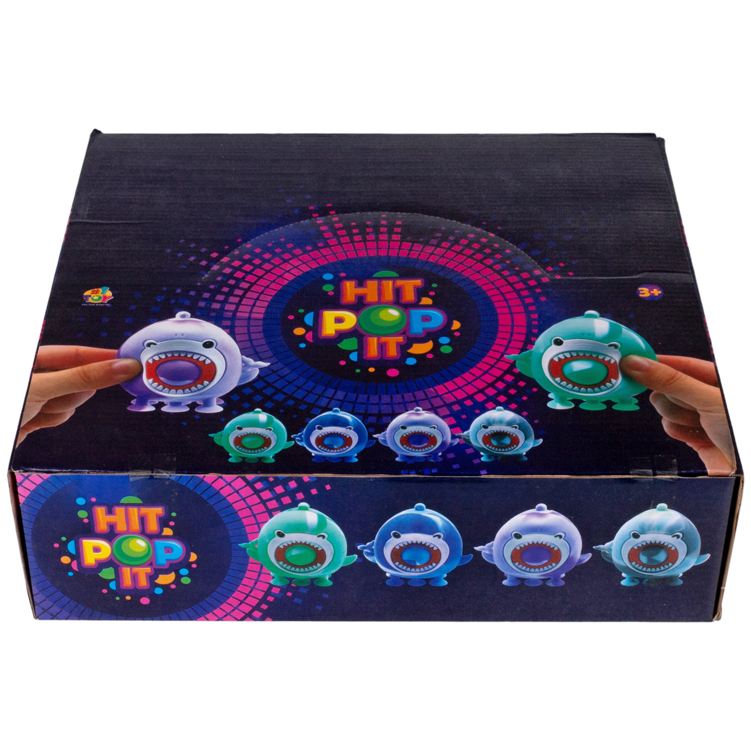 1TOY Жмяка Hit Pop It "Акулы" на присосках 8,5х4х7 см, 4 вида в ассортименте