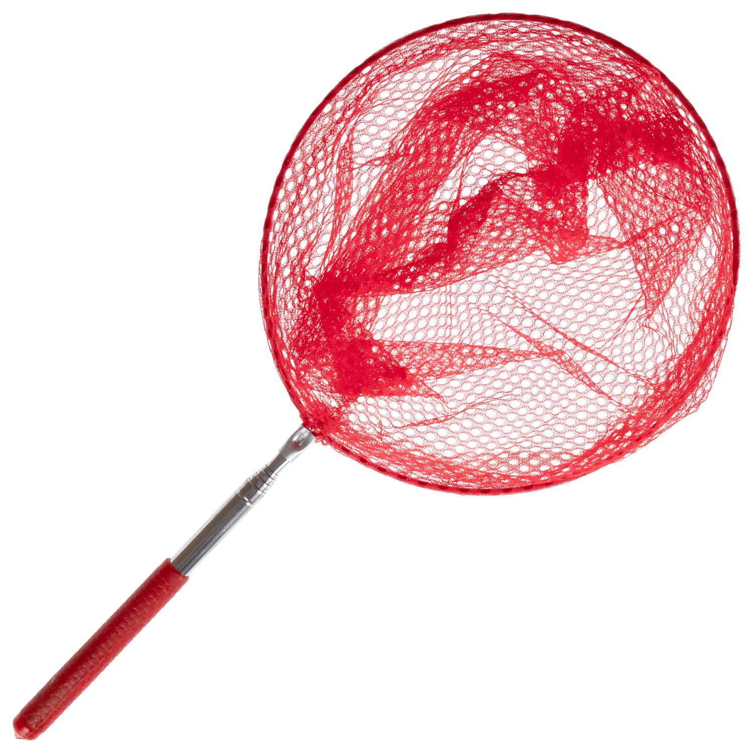 Сачок для бабочек 1TOY металлический с телескопической ручкой, 19х37/85, красный