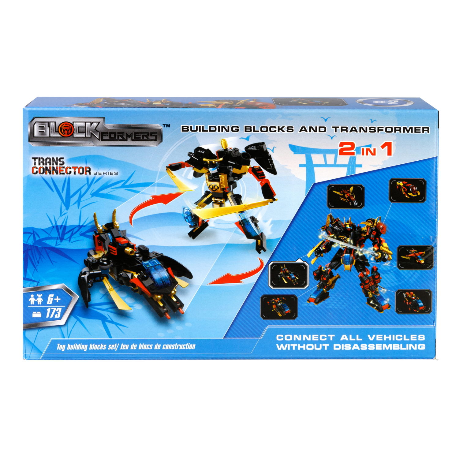 Конструктор  Трансформер BLOCKFORMERS  "Мегасамурай" Cерия TRANS CONNECTOR, 6 видов на выбор