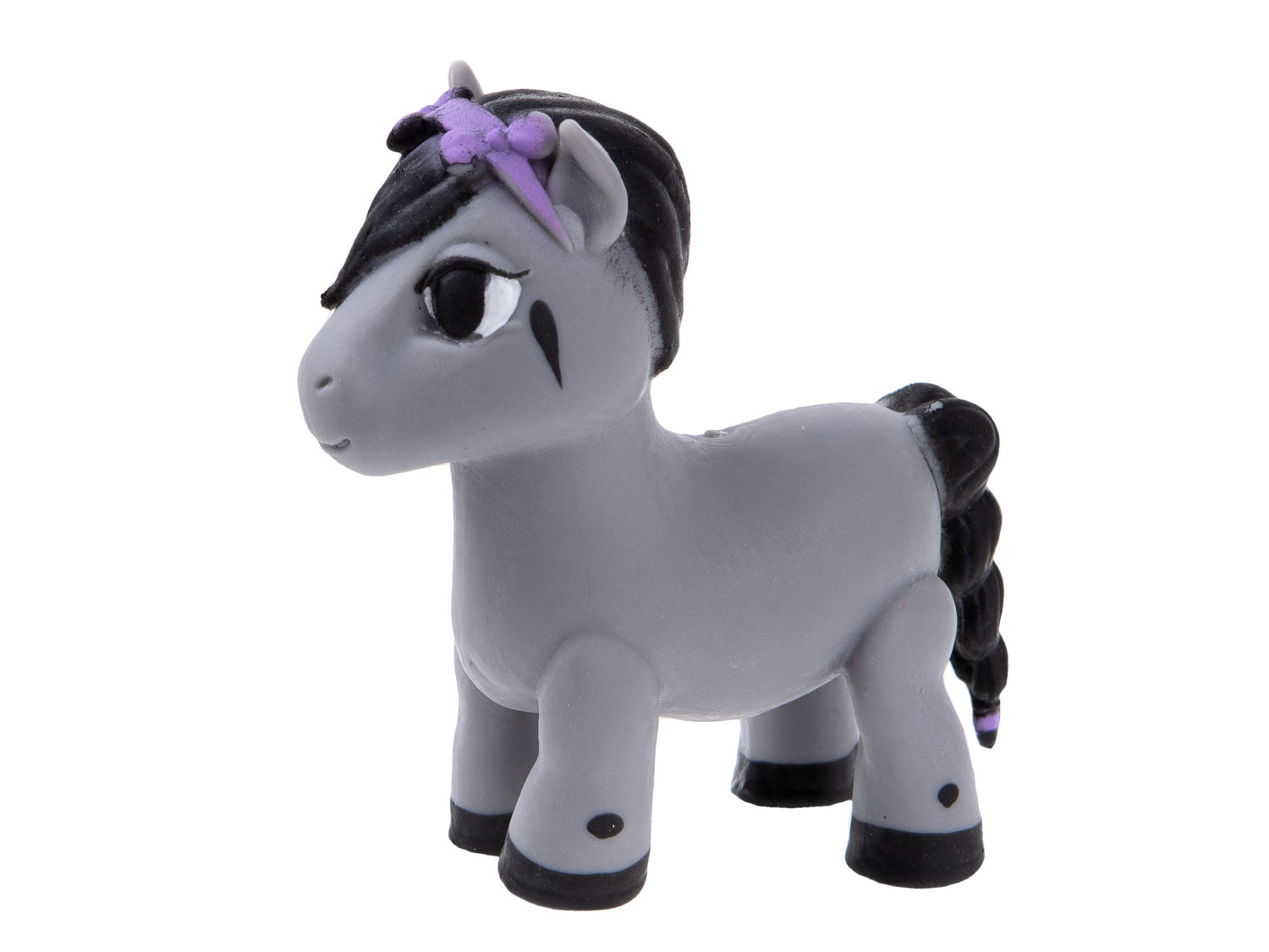 1TOY Пони на фасоне, пони тянущиеся в костюмчиках, 10см, 12 видов, пакет с окном, 12 шт в д/б