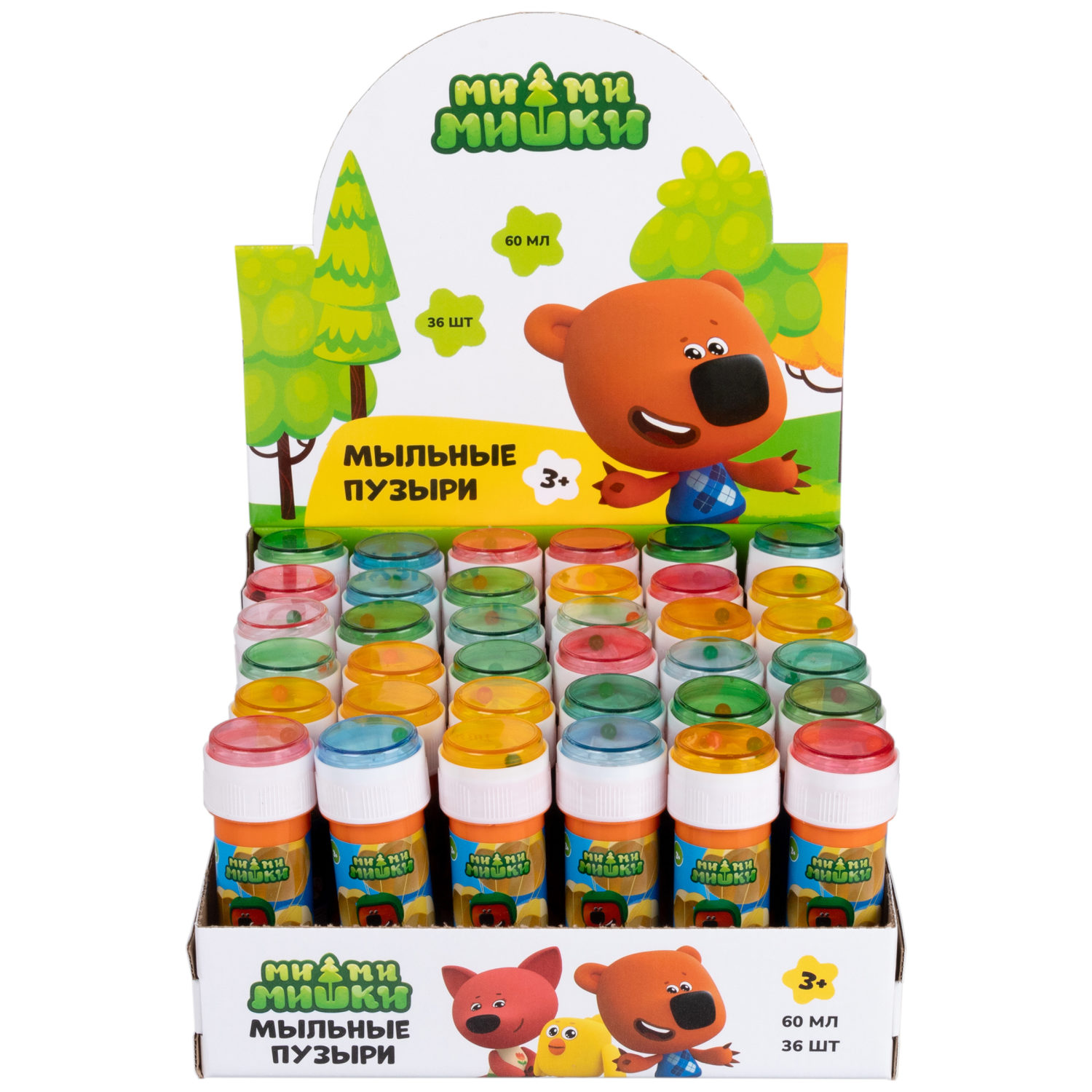 Мыльные пузыри 1TOY Ми-ми-мишки, 60 мл