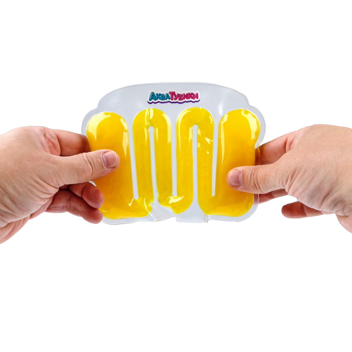Акватубики переливайка 1TOY «Торнадо» скользун с водой внутри, антистресс для рук, жмякалка, 4 цвета в ассортименте