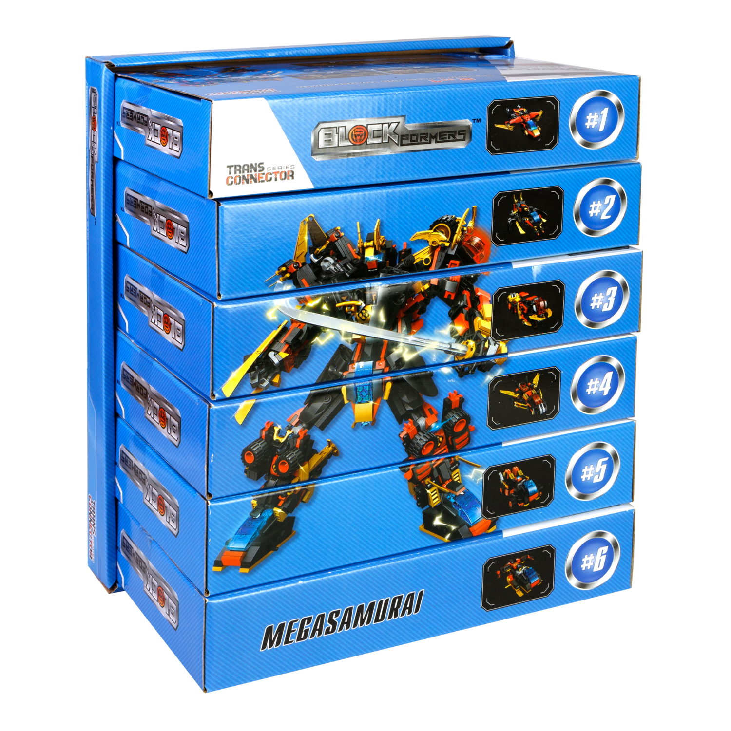 Конструктор  Трансформер BLOCKFORMERS  "Мегасамурай" Cерия TRANS CONNECTOR, 6 видов на выбор