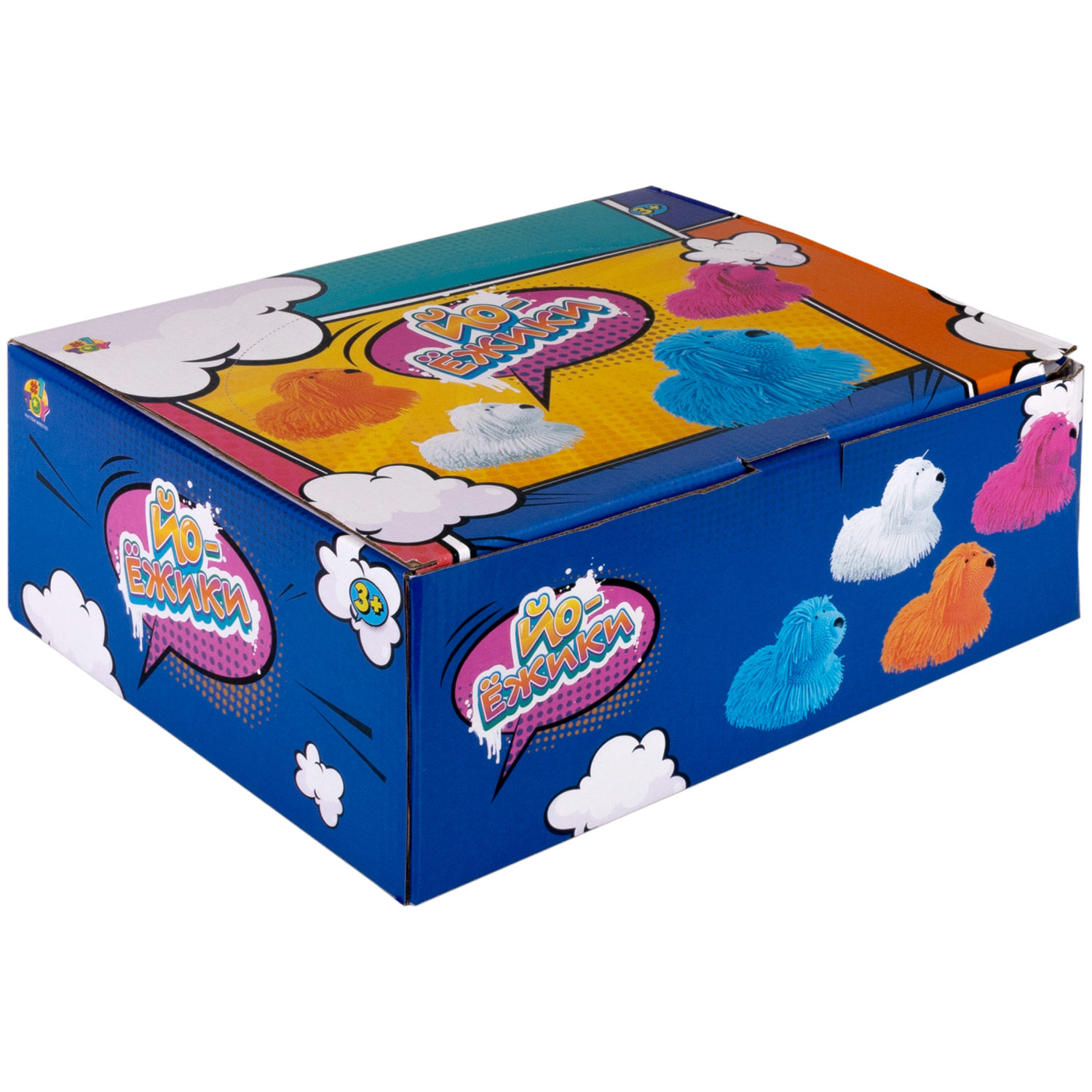 Игрушка-антистресс для рук 1toy Йо-Ёжики, "Собака" 20 см, 4 цвета в ассортименте