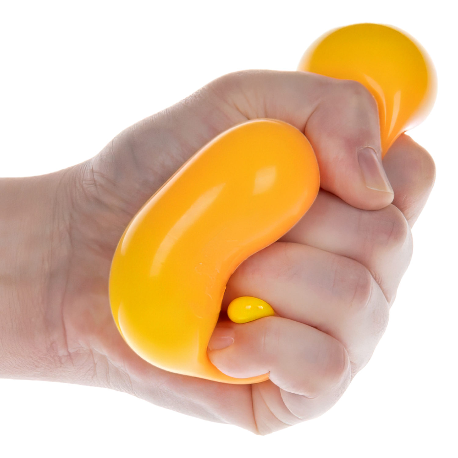 Игрушка-антистресс 1TOY Крутой замес Плюшарик, меняет цвет, 6 см, оранжевый