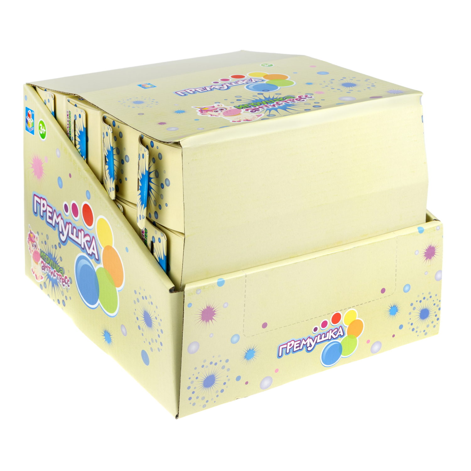 Единорог 1TOY Гремушка, 3 цвета в ассортименте