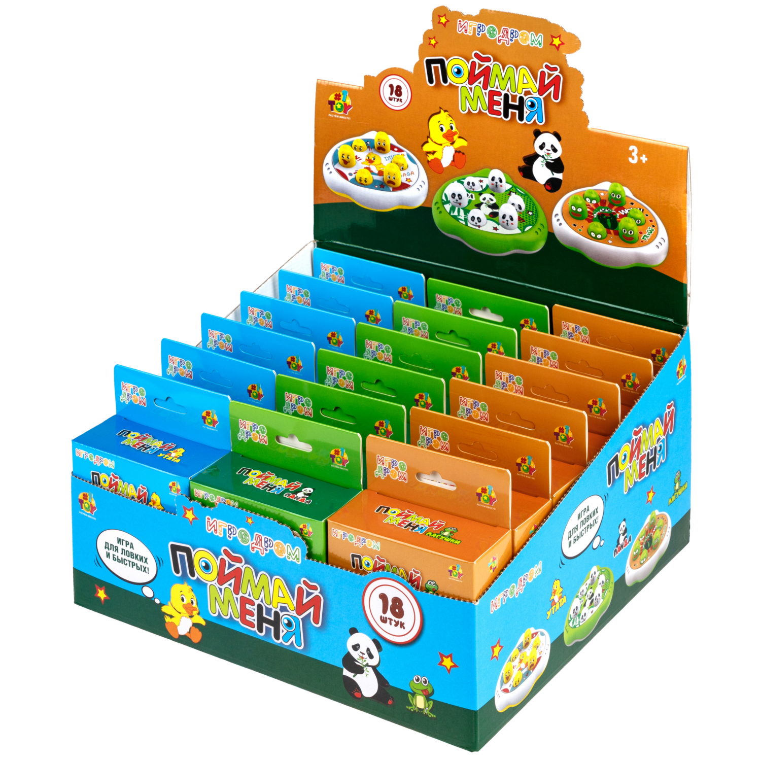 Настольная игра 1TOY Игродром Поймай меня, мини, в ассортименте