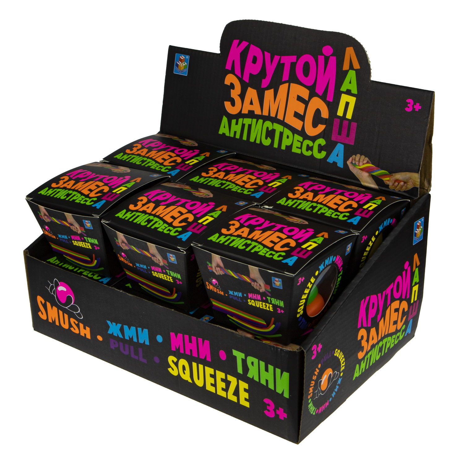 1TOY Крутой замес, игрушка-антистресс, лапша тянущаяся, 1 шт.