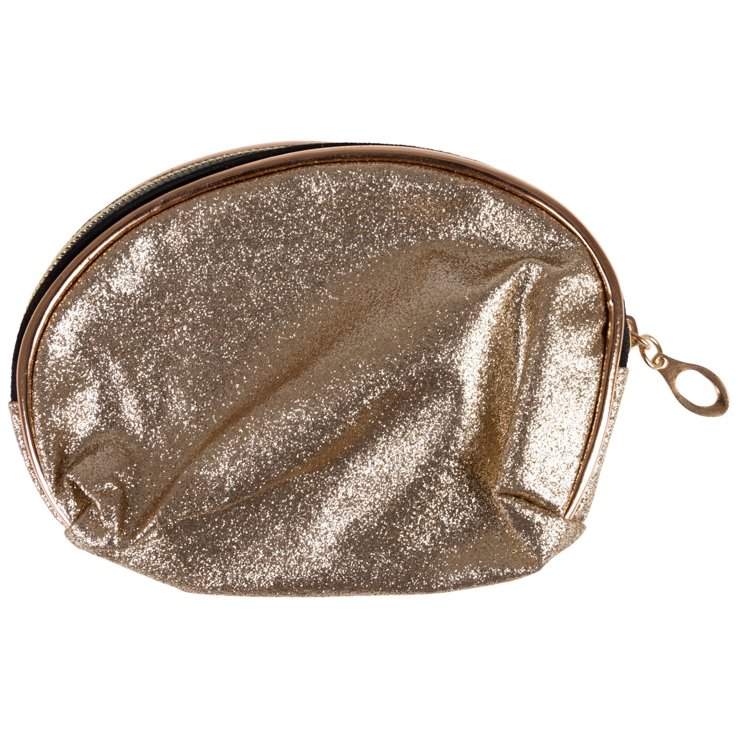 Набор из косметичек 3в1 Lukky Glam Trio прозрачная с подвижными блестками (23.5*14*7 см), средняя и маленькая из блестящей искусственной кожи