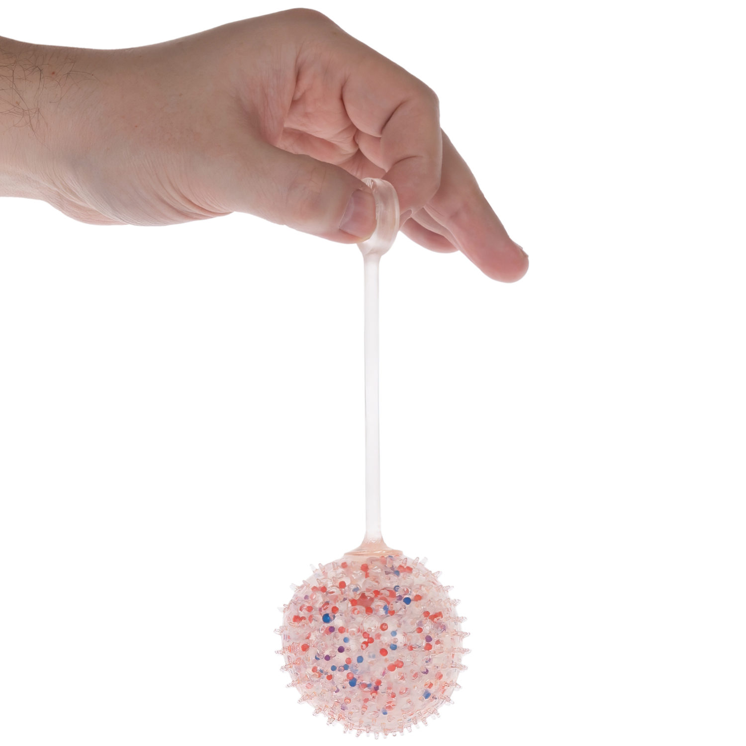 1toy Жмяка-антистресс "Шар" с разноцветными шариками 7 см, 4 вида в асс., 12 шт. в д/б