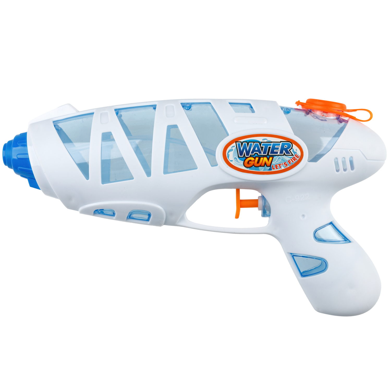 1toy Аквамания водный пистолет 23 см, пакет + хедер, белый
