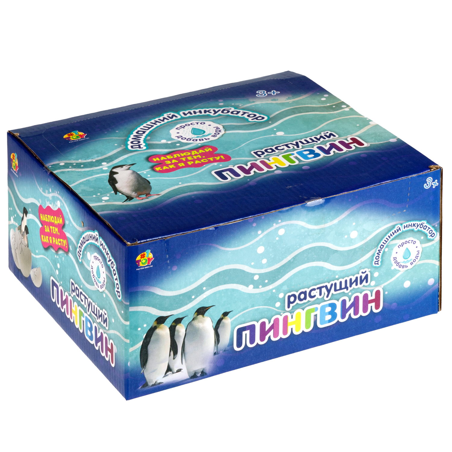 Набор для выращивания 1TOY Домашний инкубатор, растущая игрушка Пингвин