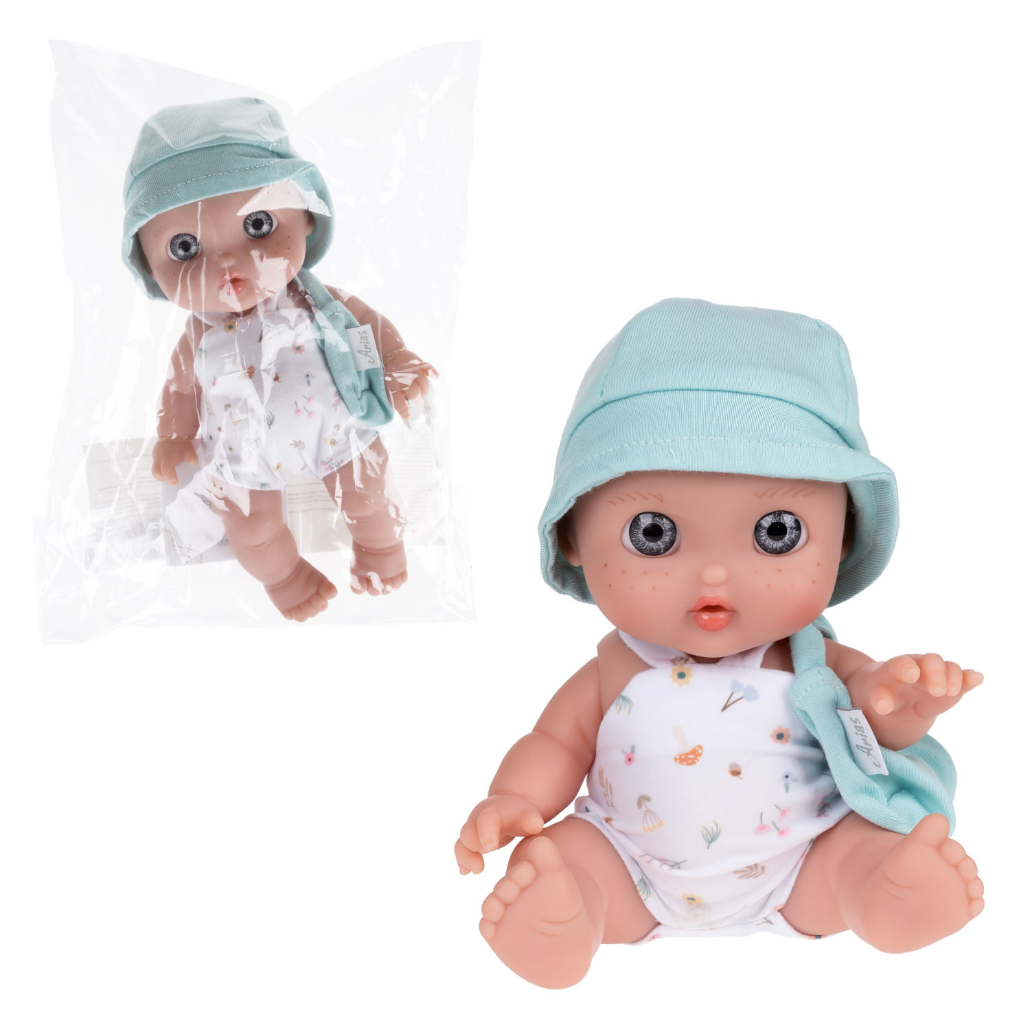 Испанская кукла для девочки reborn пупс Arias виниловая, силиконовая, 17 см