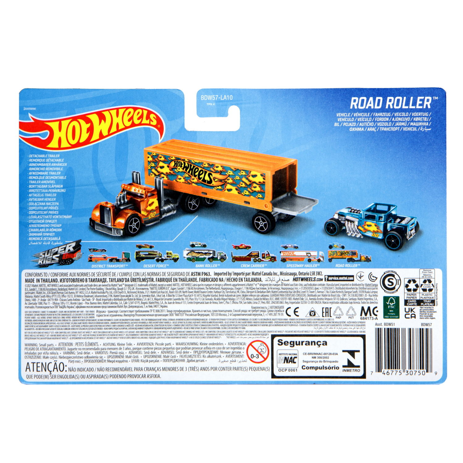 Hot wheels Набор игровой Супергрузовики со спортивными автомобилями, в асс.