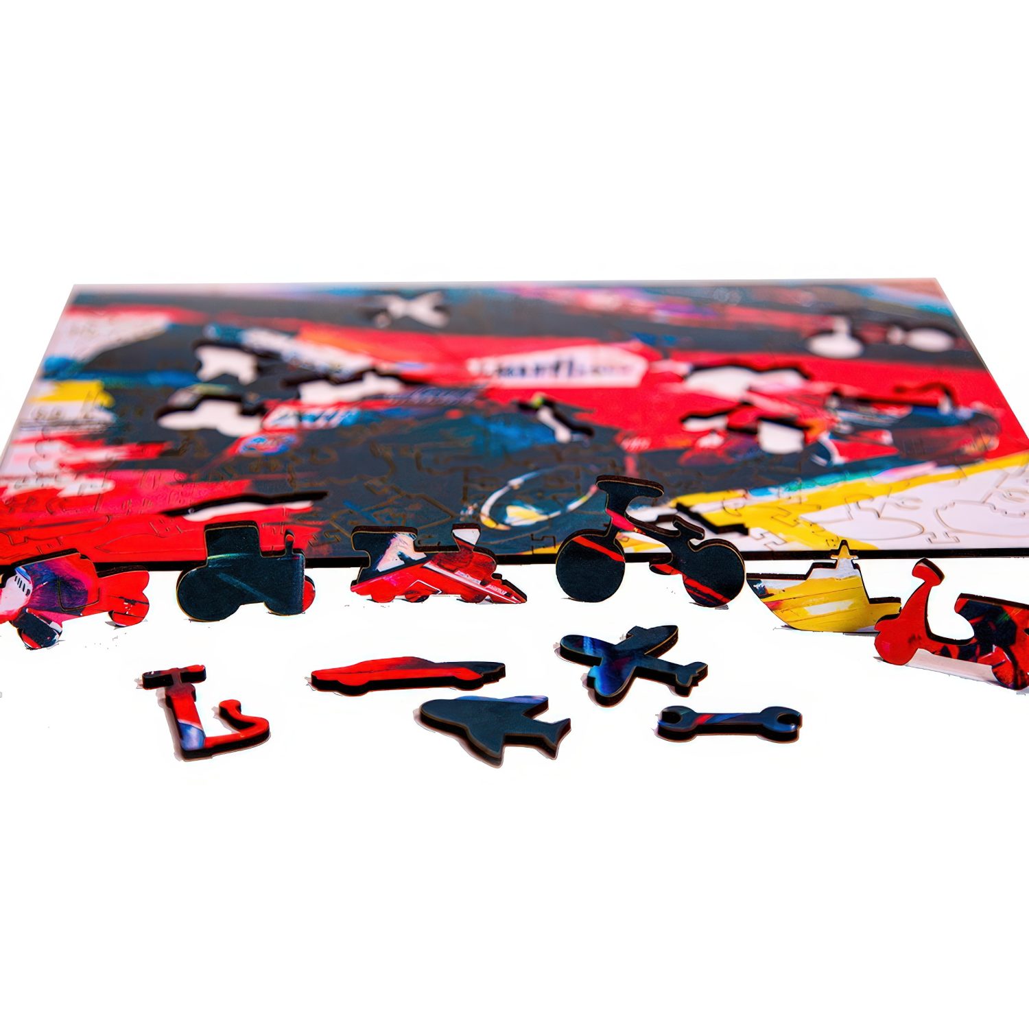 Деревянные пазлы Collection Transport Автомобиль  спортивный, 120 деталей, 28х20 см