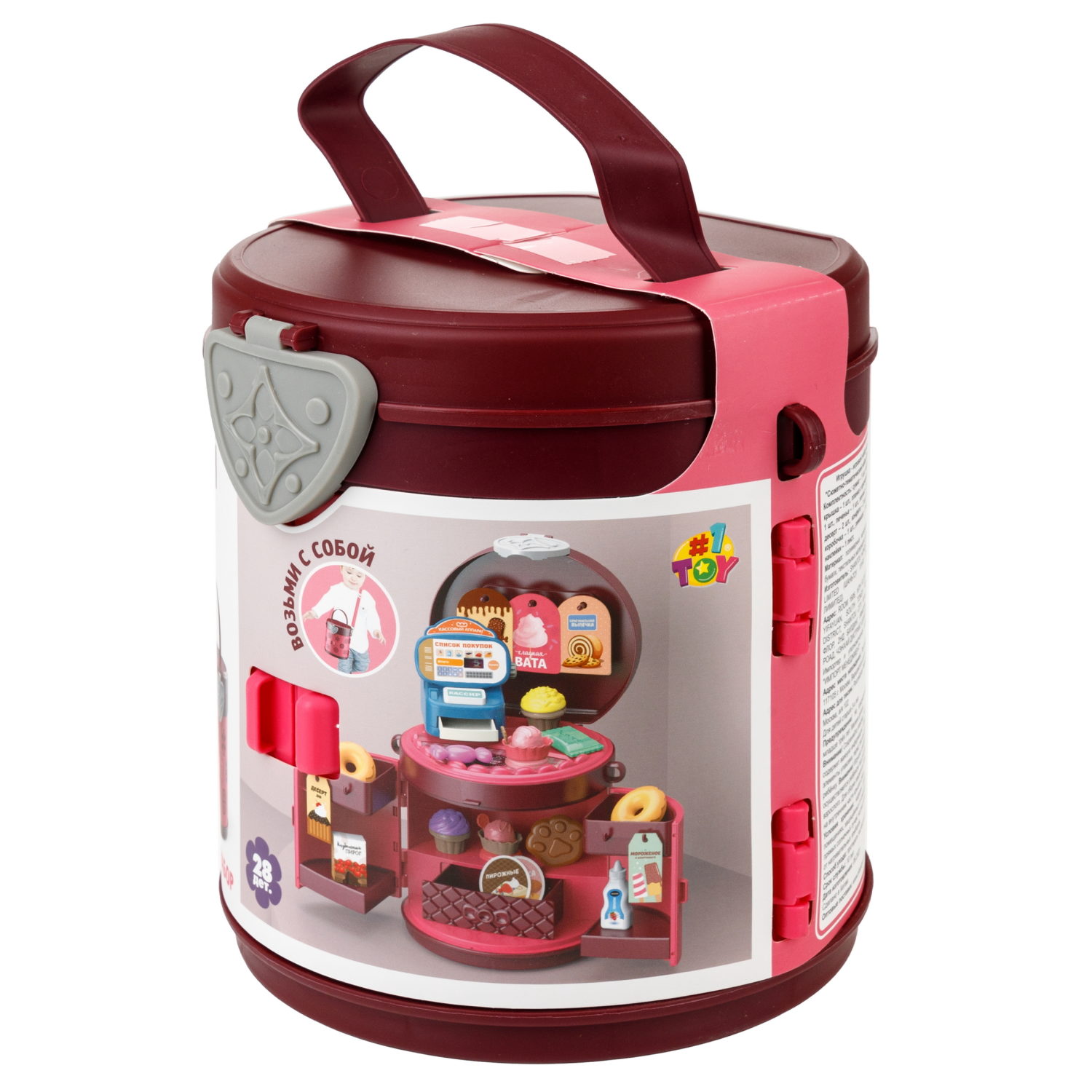 1TOY Модный стиль  "Кондитер" игровой набор в сумке, 28 предметов