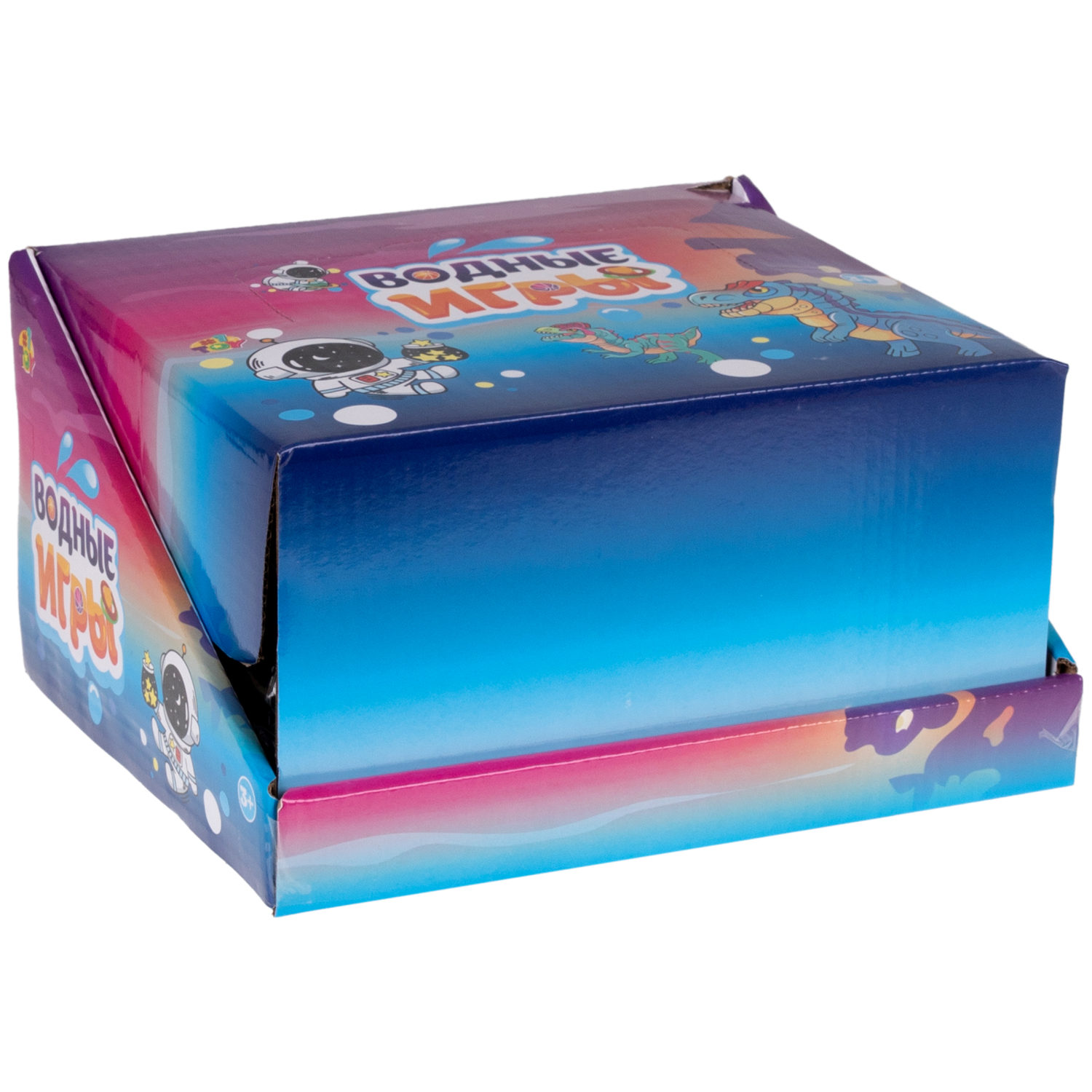 1TOY Игра с водой забрось мячики динозавры, 3 вида в ассортименте