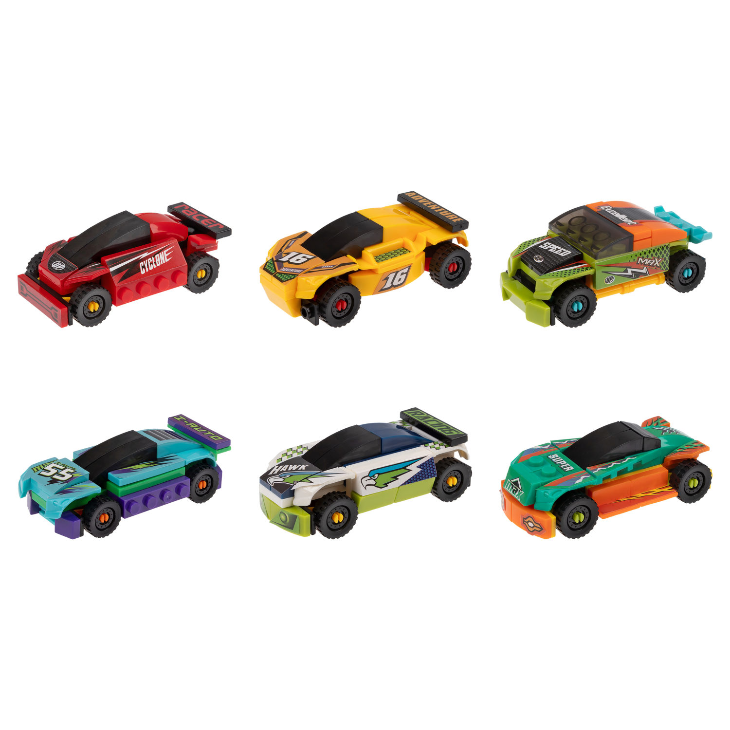 1TOY конструктор Blockformers "Спорткар", в ассортименте 6 видов