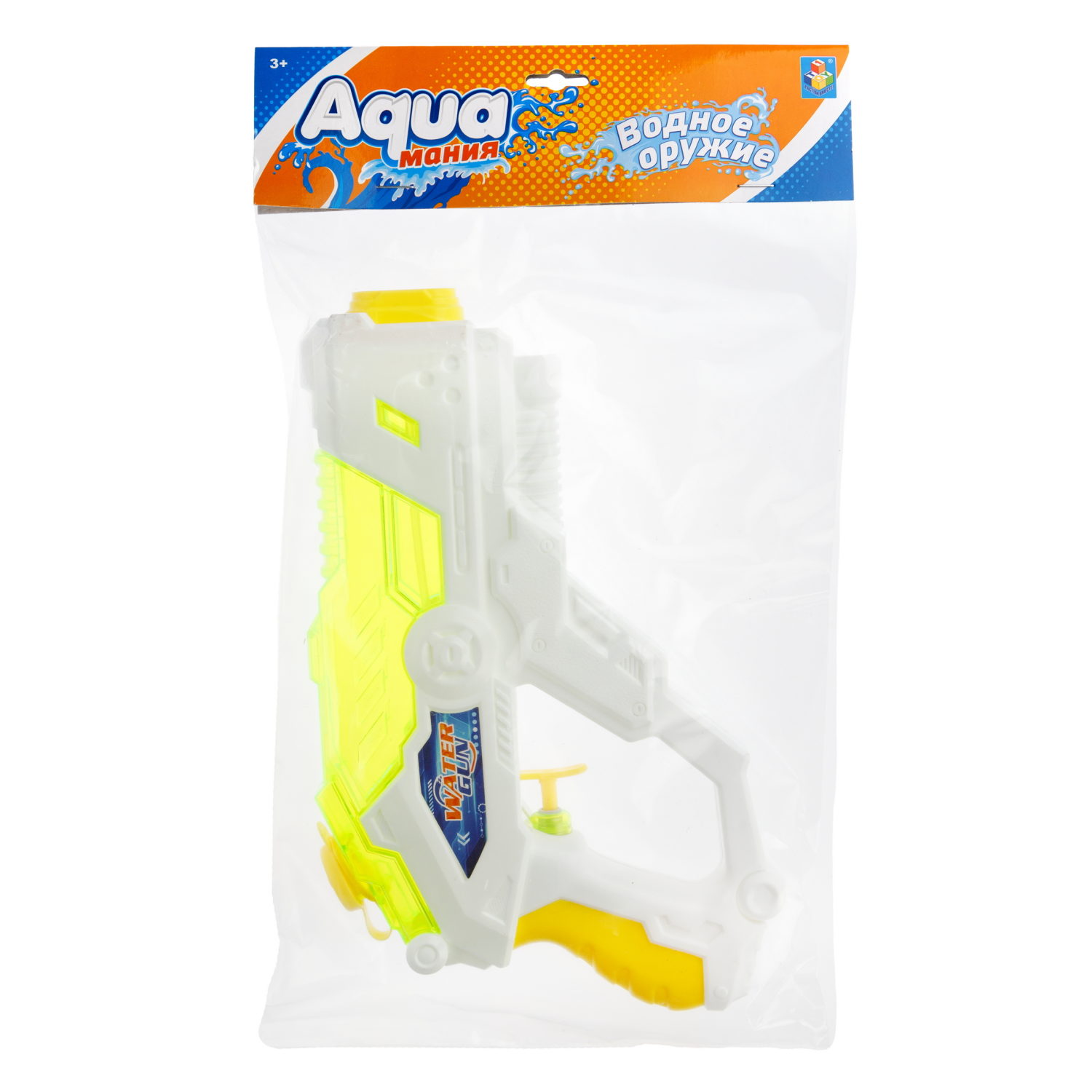 1toy Аквамания водное оружие, 26,5*16,*3,5 см, 3 цвета в асс.
