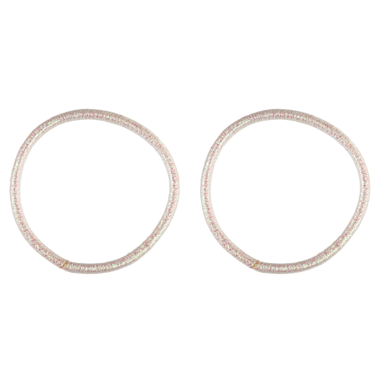 Lukky Fashion набор из 10 резинок для волос Металлика, цвет: белый, розовый, красный, фиолетовый